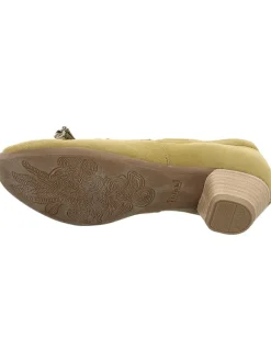 Leder-Pumps in Khaki><noscript><img width=