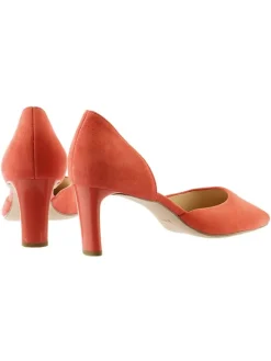 Leder-Pumps in Rot><noscript><img width=