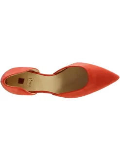 Leder-Pumps in Rot><noscript><img width=