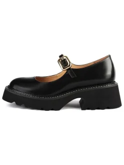 Leder-Pumps in Schwarz>loft37 Clearance