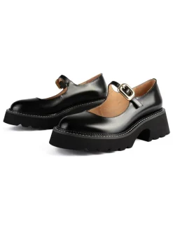 Leder-Pumps in Schwarz>loft37 Clearance