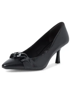 Tamaris Pumps^Leder-Pumps in Schwarz