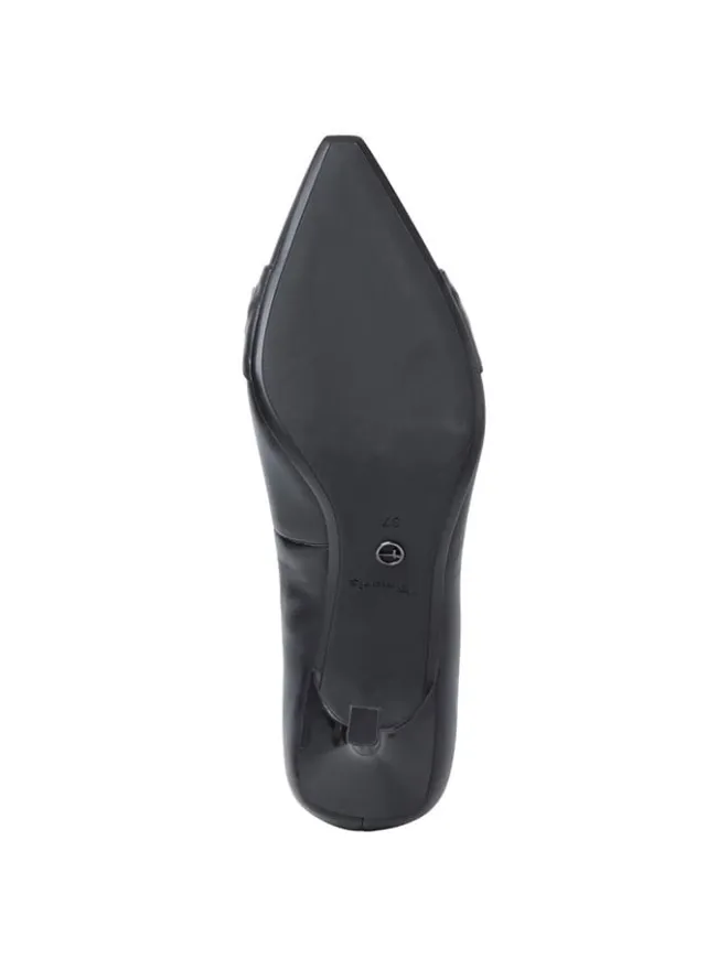 Tamaris Pumps^Leder-Pumps in Schwarz