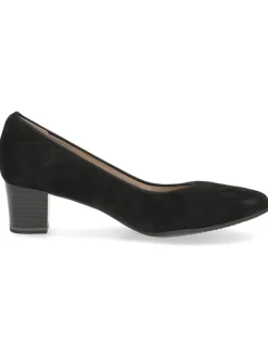 Leder-Pumps in Schwarz><noscript><img width=