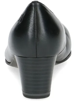 Leder-Pumps in Schwarz><noscript><img width=