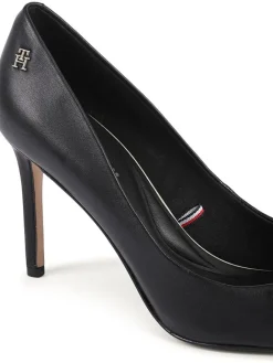Leder-Pumps in Schwarz><noscript><img width=