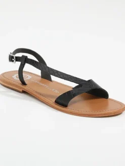 Les BAGATELLES Sandalen^Leder-Sandalen "Amadrya" in Schwarz