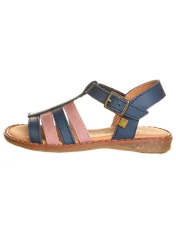 El Naturalista Sandalen^Leder-Sandalen "Atenas" in Dunkelblau/ Hellbraun