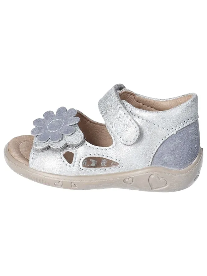 Leder-Sandalen "Betty" in Silber>PEPINO Hot