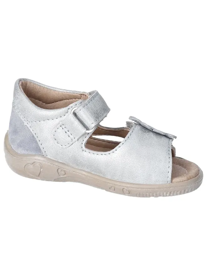 Leder-Sandalen "Betty" in Silber>PEPINO Hot