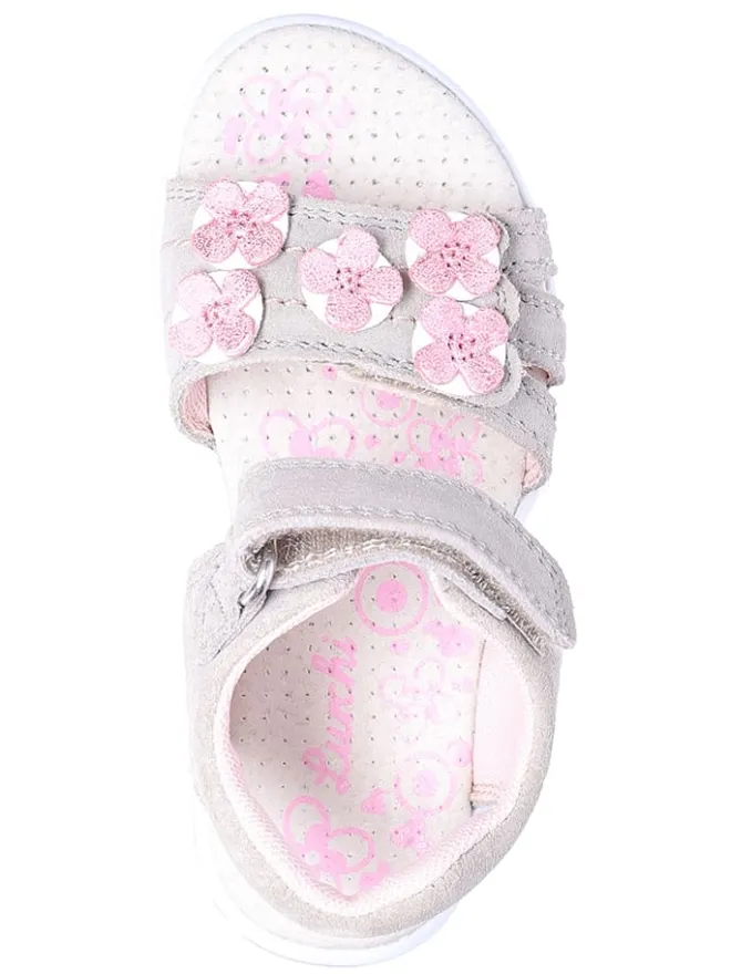 Lurchi Sandalen·Sandalen^Leder-Sandalen "Diana" in Grau/ Rosa