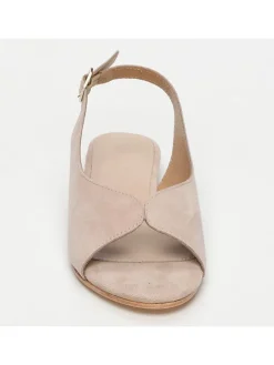 CALANK Sandalen^Leder-Sandalen in Beige
