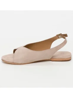CALANK Sandalen^Leder-Sandalen in Beige