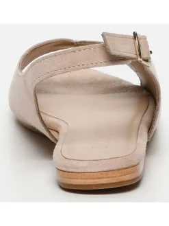 CALANK Sandalen^Leder-Sandalen in Beige