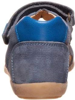 Leder-Sandalen in Blau><noscript><img width=