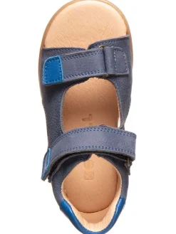 Leder-Sandalen in Blau><noscript><img width=
