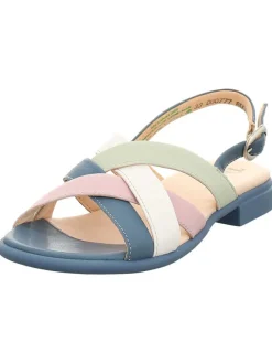 Think! Sandalen^Leder-Sandalen in Blau/ Rosa/ Weiß