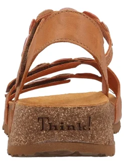 Think! Sandalen^Leder-Sandalen in Braun