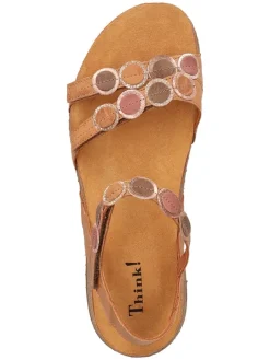 Think! Sandalen^Leder-Sandalen in Braun