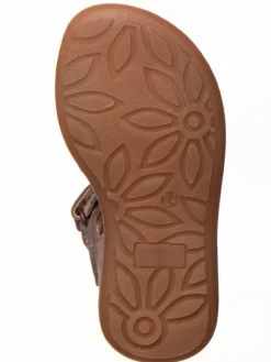 Leder-Sandalen in Braun><noscript><img width=
