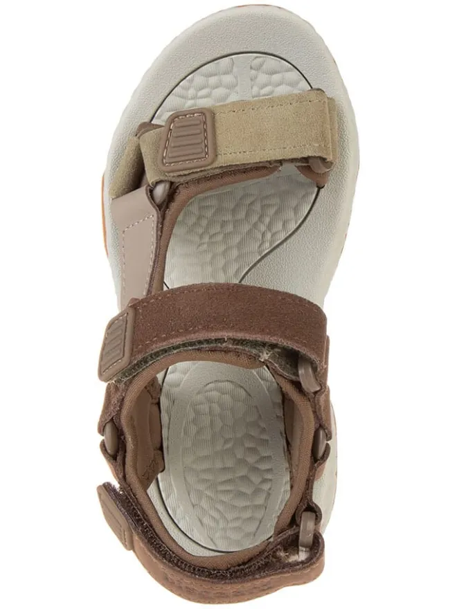 bisgaard Sandalen·Sandalen^Leder-Sandalen in Braun/ Khaki