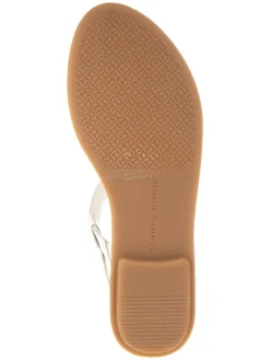Leder-Sandalen in Creme><noscript><img width=