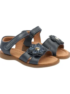 Leder-Sandalen in Dunkelblau>POM POM Best