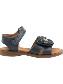 Leder-Sandalen in Dunkelblau>POM POM Best