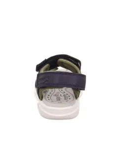 Leder-Sandalen in Dunkelblau><noscript><img width=