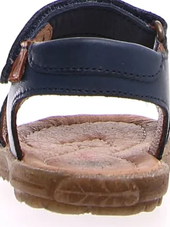 Leder-Sandalen in Dunkelblau><noscript><img width=