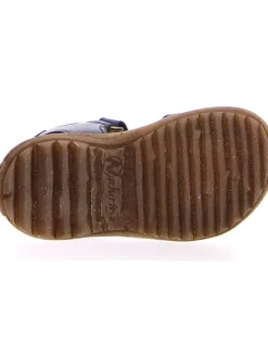 Leder-Sandalen in Dunkelblau><noscript><img width=
