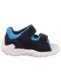 Leder-Sandalen in Dunkelblau><noscript><img width=
