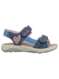 Lurchi Sandalen·Sandalen^Leder-Sandalen in Dunkelblau/ Rosa