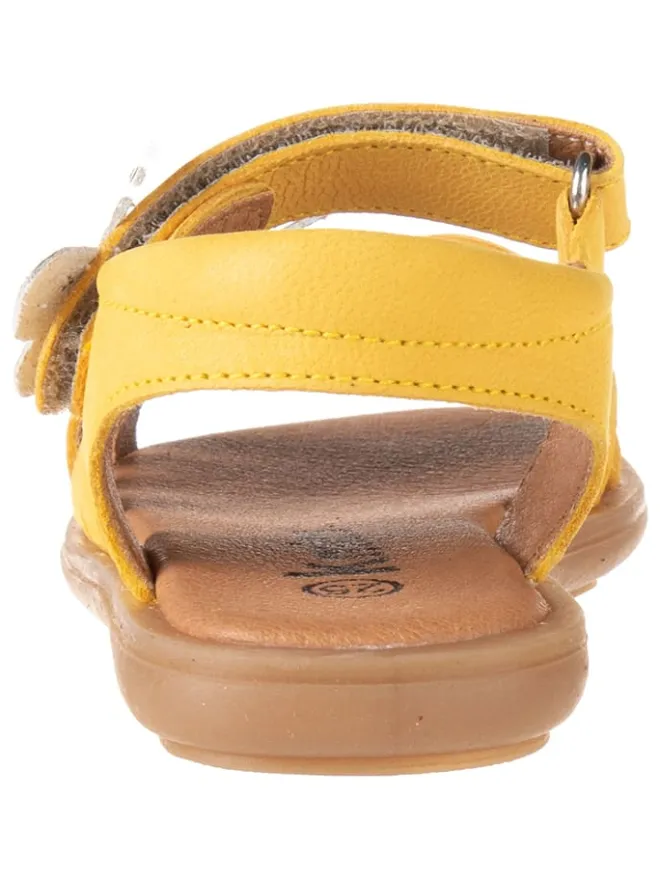 kmins Sandalen·Sandalen^Leder-Sandalen in Gelb