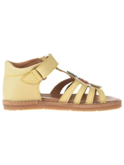 Leder-Sandalen in Gelb>El Naturalista Online