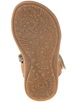 kmins Sandalen·Sandalen^Leder-Sandalen in Gold