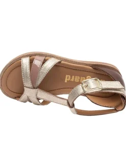 bisgaard Sandalen·Sandalen^Leder-Sandalen in Gold/ Braun