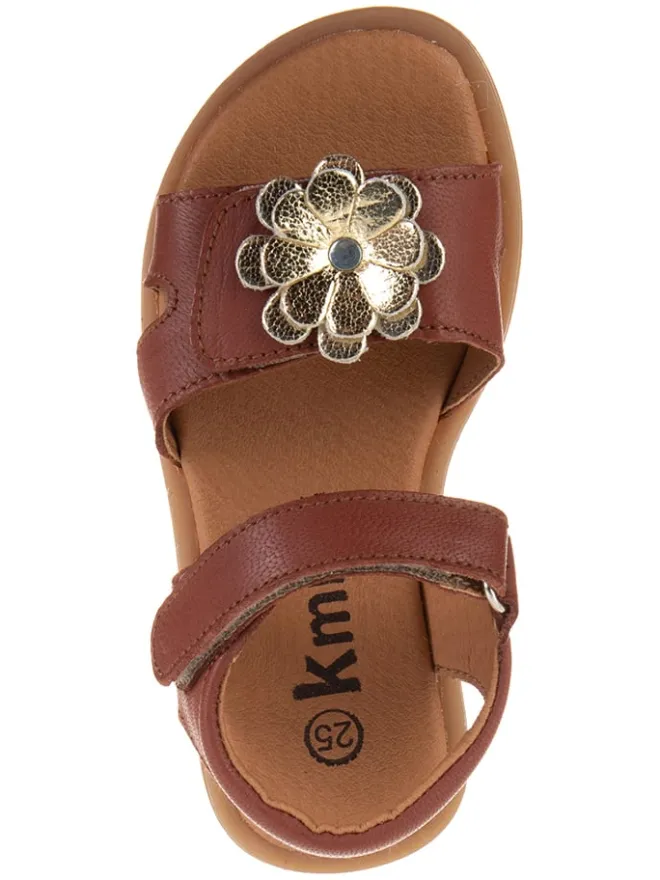 kmins Sandalen·Sandalen^Leder-Sandalen in Helbraun