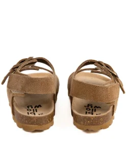 billowy Sandalen·Sandalen^Leder-Sandalen in Hellbraun