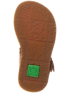 Leder-Sandalen in Hellbraun><noscript><img width=