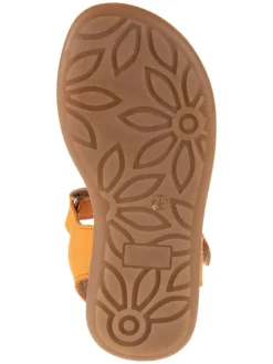 kmins Sandalen·Sandalen^Leder-Sandalen in Orange/ Gold