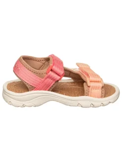 Leder-Sandalen in Pink>bisgaard
