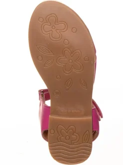 Leder-Sandalen in Pink><noscript><img width=