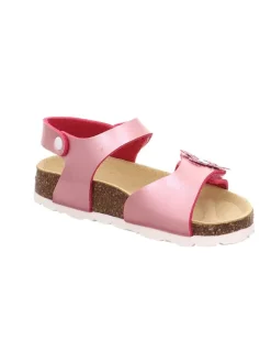 Leder-Sandalen in Rosa><noscript><img width=