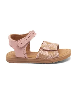 Leder-Sandalen in Rosa/ Gold>bisgaard Online