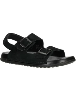 Wojas Sandalen & Pantoletten^Leder-Sandalen in Schwarz