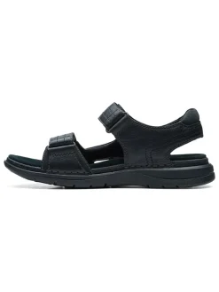 Leder-Sandalen in Schwarz><noscript><img width=