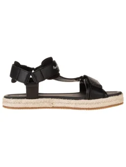 Pepe Jeans FOOTWEAR Sandalen & Pantoletten^Leder-Sandalen in Schwarz
