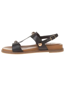 Leder-Sandalen in Schwarz>INUOVO New