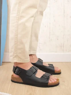 BABUNKERS Family Sandalen & Pantoletten^Leder-Sandalen in Schwarz
